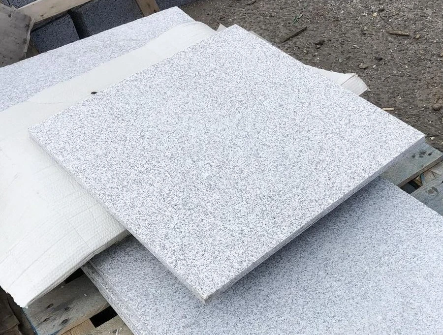 silver granite paving tiles