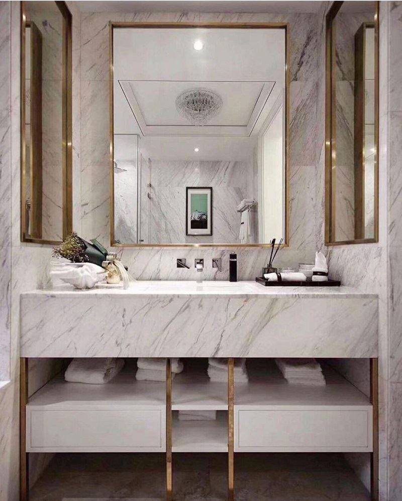Volakas white marble bathroom Volakas white marble bathroom