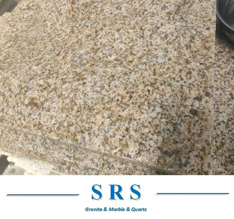 StoneTiles de revêtement de mur de champignon de granit jaune rouillé de la pierre naturelle G682