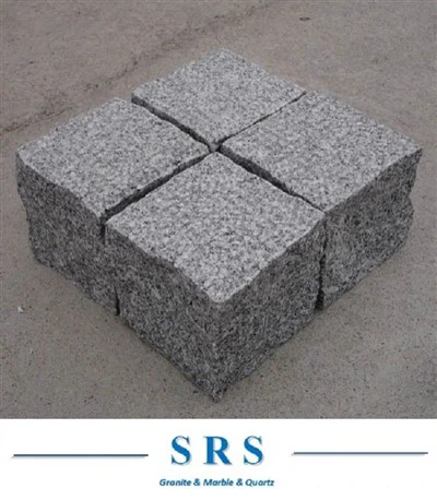 Pavage de pavé de pierre de granit naturel chinois