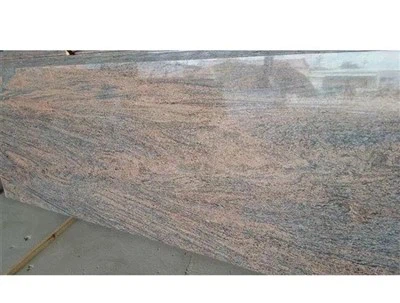 Granit de dalle rouge multicolore poli