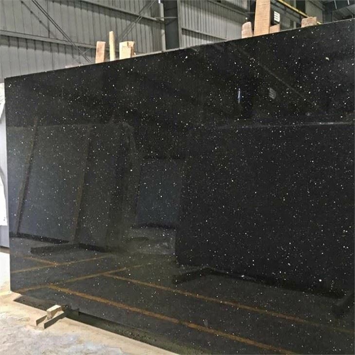 Black galaxy granite slab size