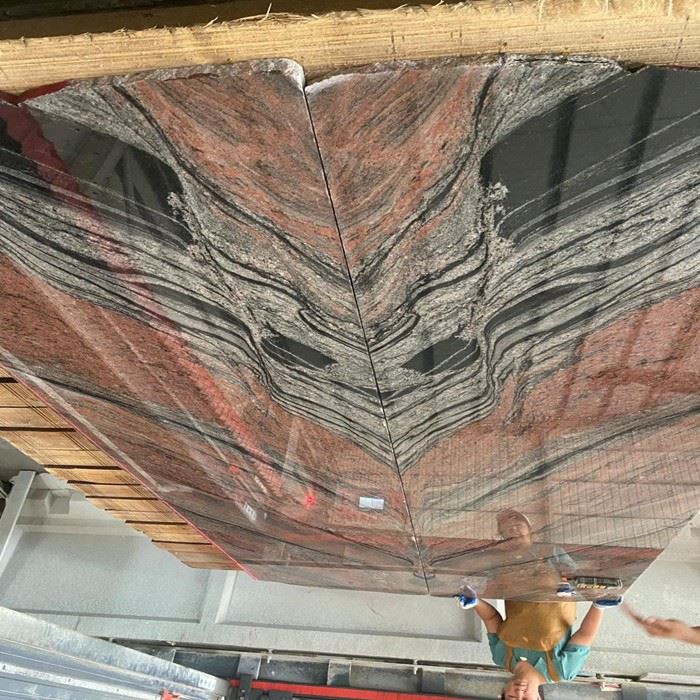 Multicolor Red Granite Slabs For Paving Stone Tiles