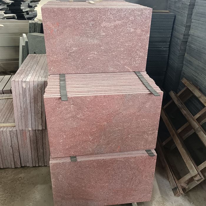 Carreaux de porphyre rouge pour sol et mur