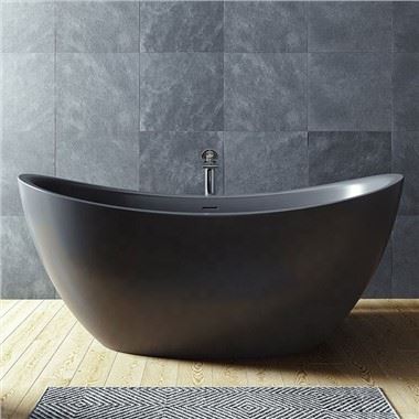 Baignoire en pierre noire
