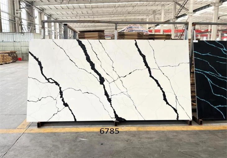 Bookmatched Calacatta Black Slabs