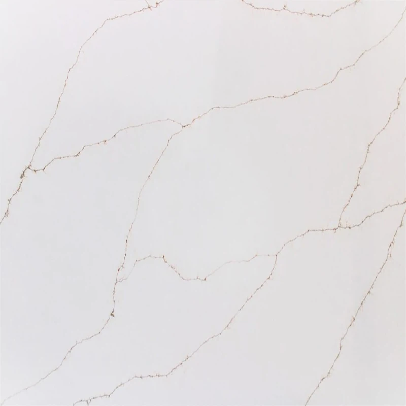 Quartz blanc en mousseline de soie