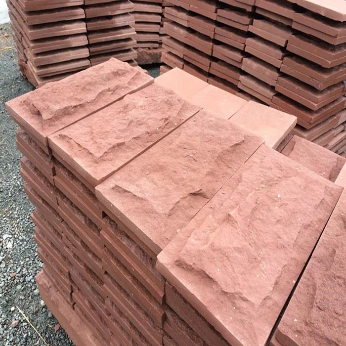 Red Sandstone Block Building Material For Flooring Tile Wall Tile